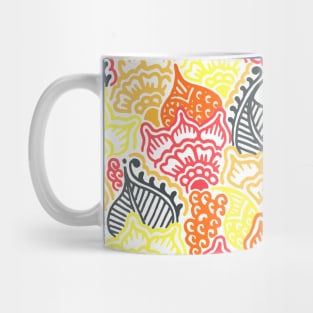 Red and Orange Garden Mug